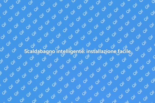 Installazione di scaldabagno smart