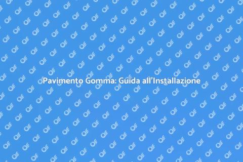 Installare Pavimento Gomma Facile