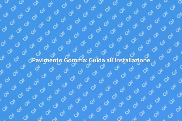 Ristruttura con Pavimento Gomma