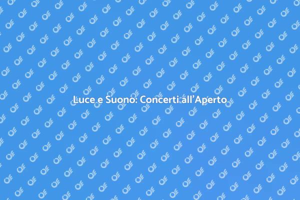 Creare Atmosfere nei Concerti all'Aperto