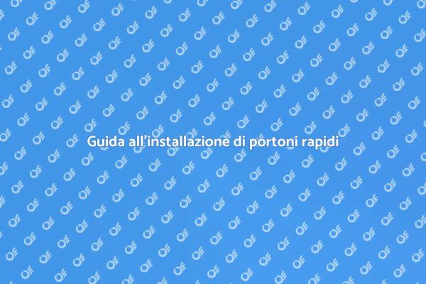 Installazione portone ad apertura veloce