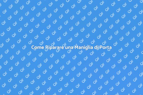 Rinnova la Tua Maniglia di Porta Interna