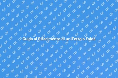 Rifare un Tetto a una Falda