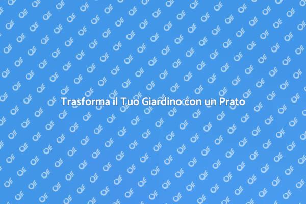 Crea il Tuo Prato Ideale in Pochi Passi
