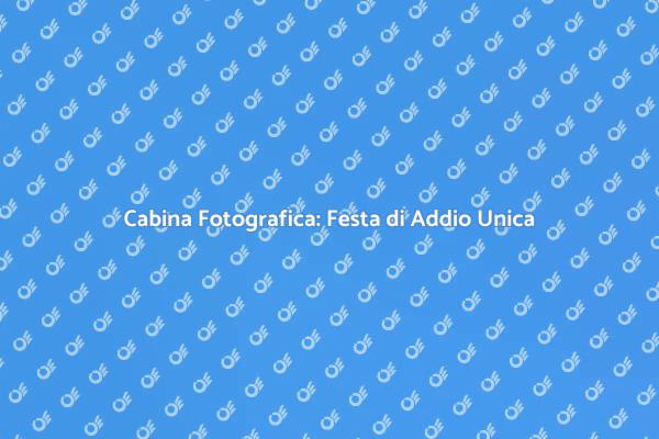 Momenti Unici con Cabina Fotografica