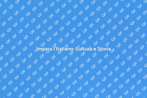 Corso di Italiano: Storia e Cultura
