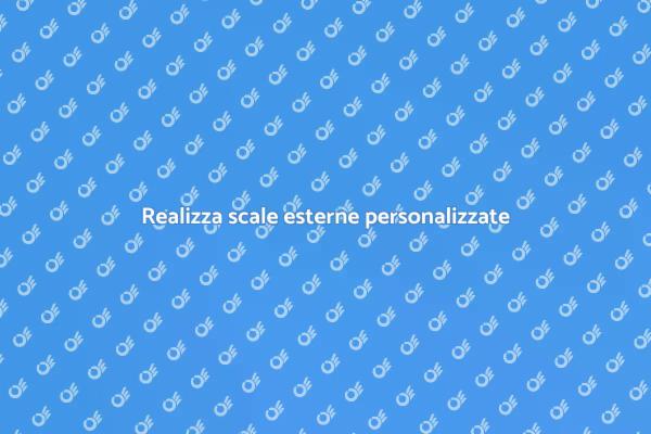 Progetta scale esterne su misura