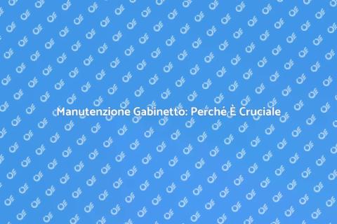 Manutenzione del Gabinetto Essenziale