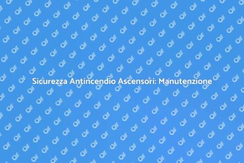 Manutenzione Impianti Sicurezza Ascensori