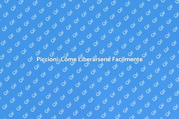 Strategie per Allontanare i Piccioni