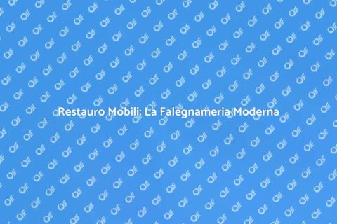 Riparazioni Mobili: Falegnameria Esperta