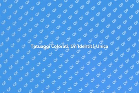 Tatuaggi a Colori: Stile e Identità