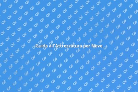 Attrezzatura per Rimozione Neve Invernale