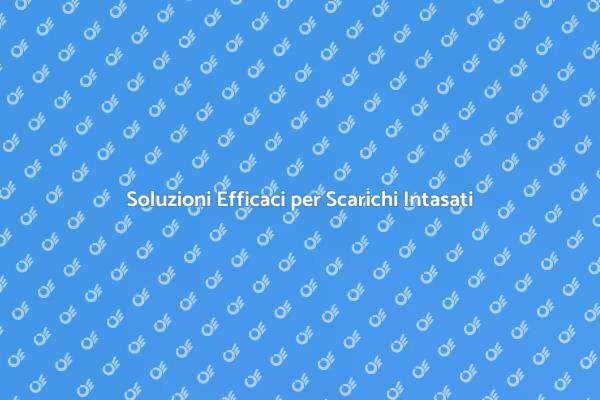 Come Sturare un Scarico Intasato