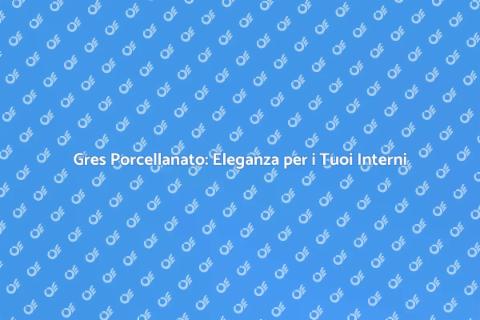 Pavimento in Gres Porcellanato