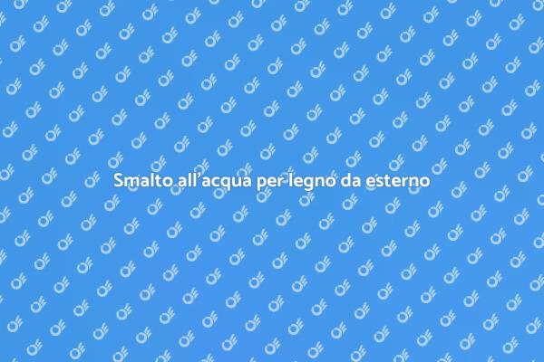 Proteggi il tuo legno con smalto all'acqua