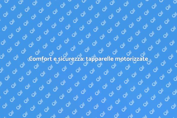 Tapparelle motorizzate per il tuo comfort