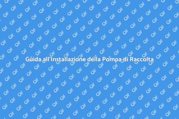 Installazione Efficiente della Pompa di Raccolta