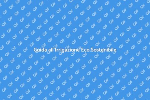 Irrigazione Eco Sostenibile per Piante