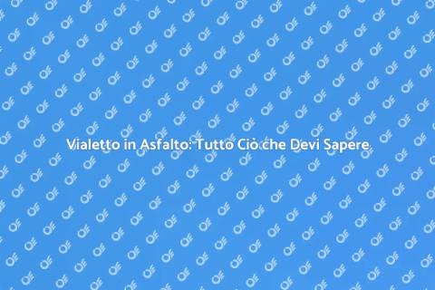 Costruire Vialetto in Asfalto: Guida