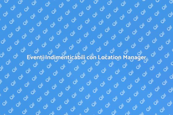 Trasforma il Tuo Evento con un Esperto