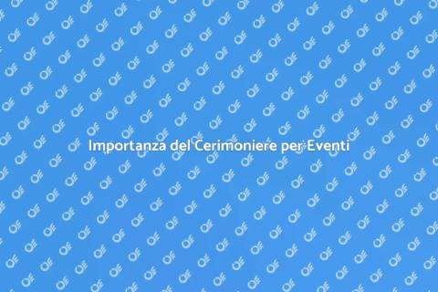 Cerimoniere per Serate Indimenticabili