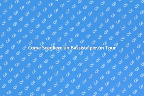 Assumere un Bassista per un Tour