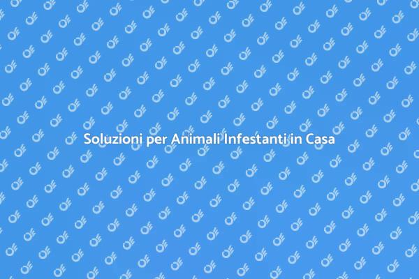 Rimuovi Animali Infestanti Subito