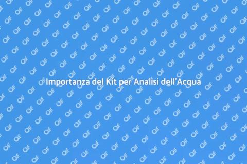 Kit di Analisi dell'Acqua Essenziale