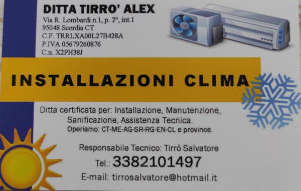 PRONTO CLIMATIZZATORI DI TIRRO' ALEX - Foto 1