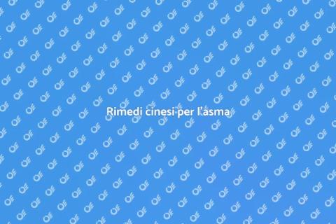 Medicina cinese per l'asma
