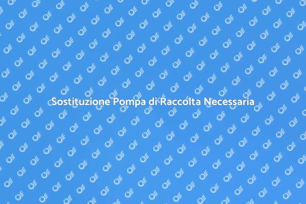 Pompa di Raccolta: Installazione e Sostituzione
