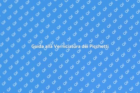 Verniciare Picchetti di Recinzione