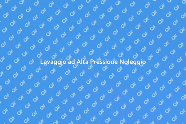 Lavaggio Facile con Attrezzatura Noleggiata