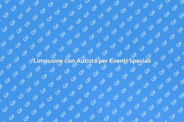 Eleganza e Comfort con Limousine
