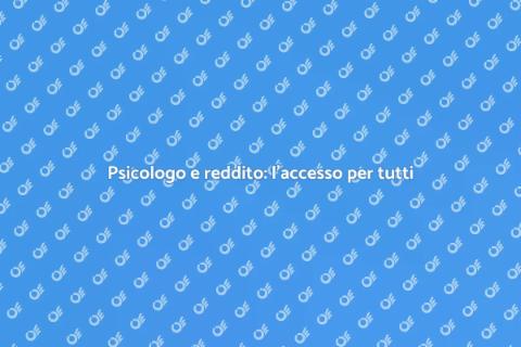 Andare dallo psicologo e reddito