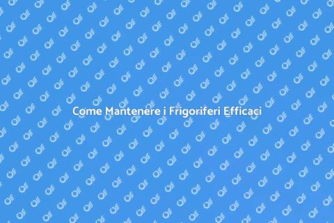 Manutenzione Impianti Frigoriferi