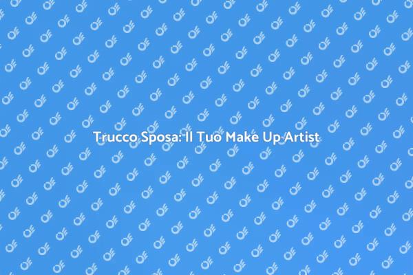 Il Make Up Artist per il Tuo Matrimonio