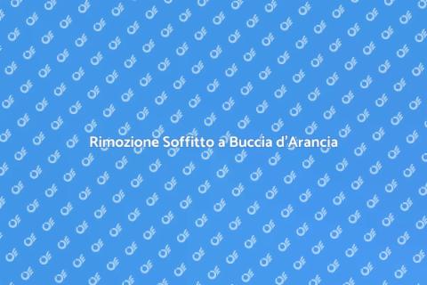 Eliminare Soffitto a Buccia d'Arancia