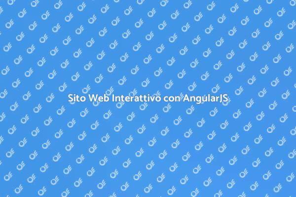Sito Web Dinamico con AngularJS