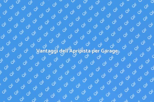 Apripista Garage: Comfort e Sicurezza