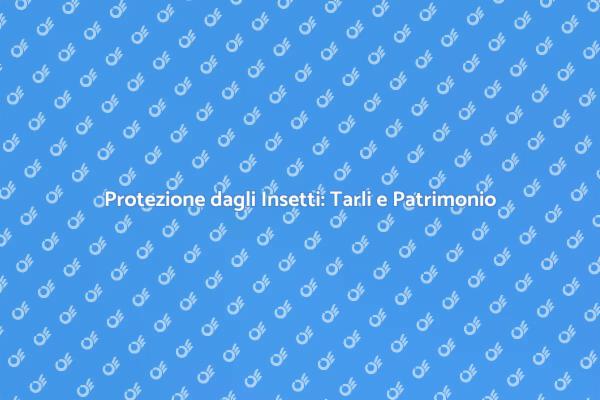 Proteggi il Tuo Patrimonio dai Tarli