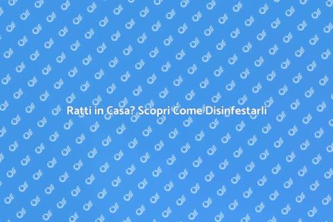 Disinfestare Ratti: Soluzioni Efficaci