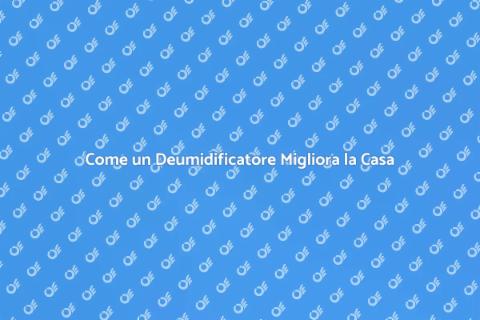 Deumidificatore: Soluzione all'Umidità
