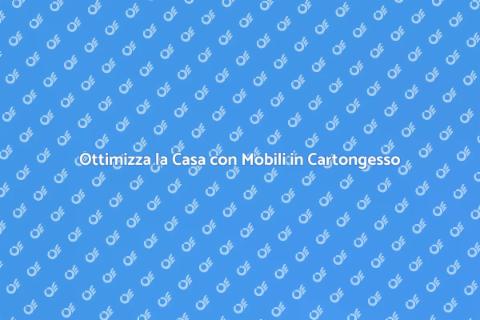 Mobile in Cartongesso su Misura