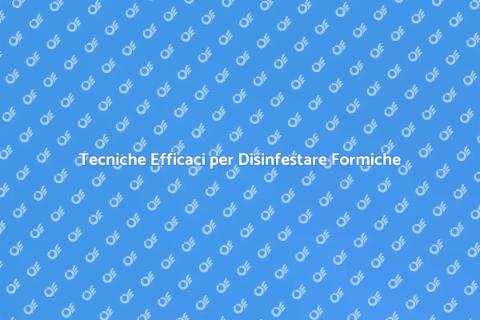 Disinfestare Formiche in Area Industriale