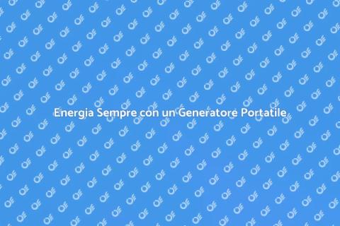 Generatore Portatile: Libertà Energetica