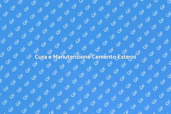 Manutenzione Efficace per Pavimentazione Esterni