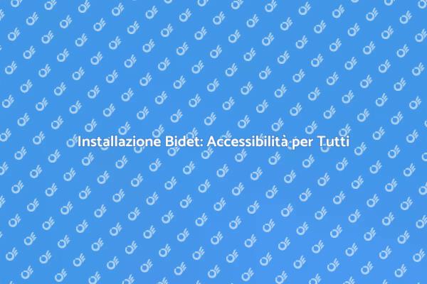 Accessibilità con il Bidet per Disabili