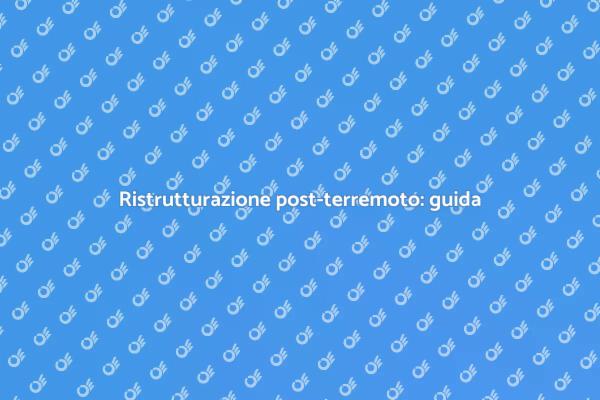 Rinasci dopo un terremoto